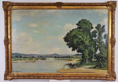 null Claude RAMEAU (1876-1965).

Les bords de Loire.

Importante huile sur toile,...
