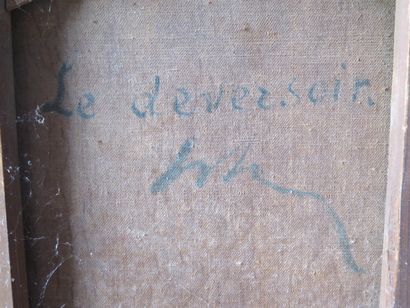 null Hector HANOTEAU (1823-1890)..

Le déversoir.

Huile sur toile, signée en bas...