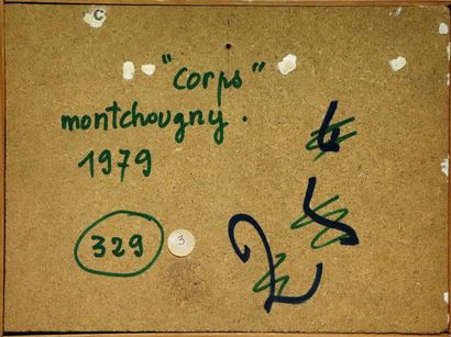 null Jean MONTCHOUGNY (1915-2008).

Corps, 1979.

Huile sur panneau, signée, titrée...