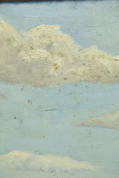 null Maurice JOINET (1904-1974).

Ferme en bord de Loire.

Huile sur toile, signée...