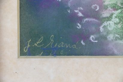 null Jacqueline RIAND (née en 1942).

Jardin.

Pastel, signé en bas à gauche.

H_20...