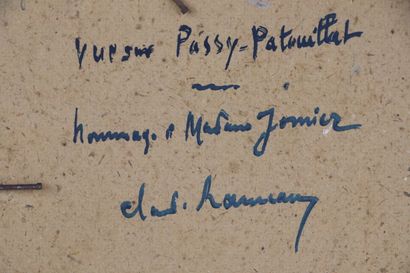 null Claude RAMEAU (1876-1965).

Vue sur Passy-Patouillat.

Huile sur carton, signée...