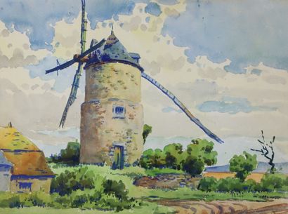 null Camille PICARD (1912-1992).

Moulin et ferme en nivernais.

Aquarelles sur papiers,...
