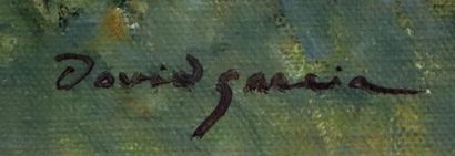 null David GARCIA (né en 1950).

Les rosiers.

Huile sur toile, signée en bas à droite.

H_33,5...