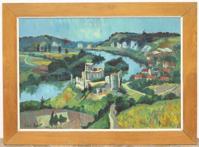 null Francis AUDET (1914-1963).

Château Gaillard, sur la Seine.

Huile sur panneau...