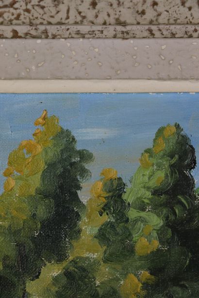null Yves MOISAN (1908-1976).

Paysage.

Huile sur toile.

Signée en bas à gauche...