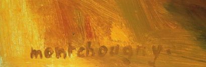 null Jean MONTCHOUGNY (1915-2008).

Au soleil sur la plage.

Huile sur toile, signée...