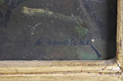 null Hector HANOTEAU (1823-1890).

Le hameau.

Huile sur toile, signée en bas à droite.

H_23...