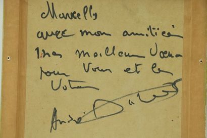 null André DUTREUIL (1915-1992).

La porte du Croux.

Huile sur panneau signé en...