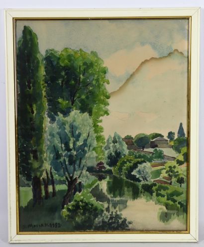 null Yves MOISAN (1908-1976).

L'Allier à Apremont et ruisseau en nivernais.

Ensemble...