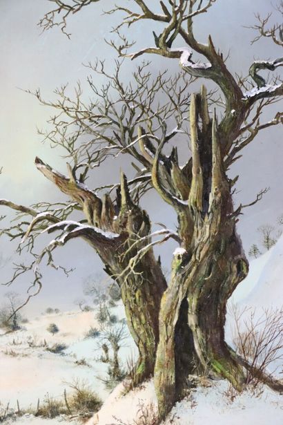 null Albert DRACHKOVITCH-THOMAS (né en 1929).

Les arbres sous la neige.

Huile sur...