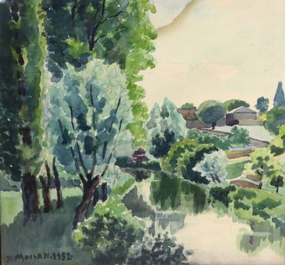 null Yves MOISAN (1908-1976).

L'Allier à Apremont et ruisseau en nivernais.

Ensemble...