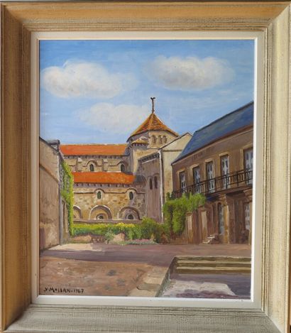 null Yves MOISAN (1908-1976).

Nevers, l'église Saint Etienne.

Huile sur panneau...