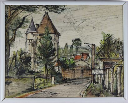 null Bernard FOLLIS (1934-2016).

Nevers, la Porte du Croux.

Encre et aquarelle...