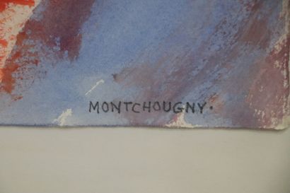 null Jean MONTCHOUGNY (1915-2008).

Nu assis.

Technique mixte sur papier, signée...