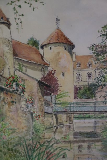 null Charles BOSSU (1911-1993).

Corbigny, les tours.

Aquarelle, signée en bas à...