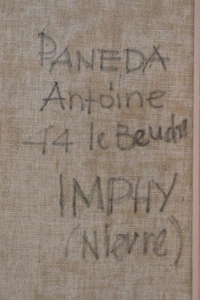 null Antoine PANEDA (1929).

Charrettes dans un champ.

Huile sur toile, signée en...