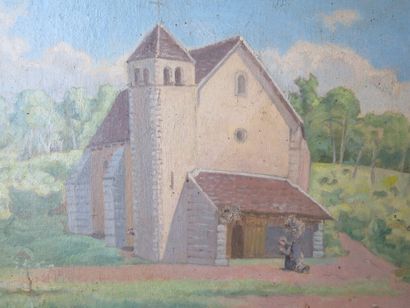 null 
Alfred GARCEMENT (1842-1927).




La chapelle Saint Lazare, à Varzy.




Huile...