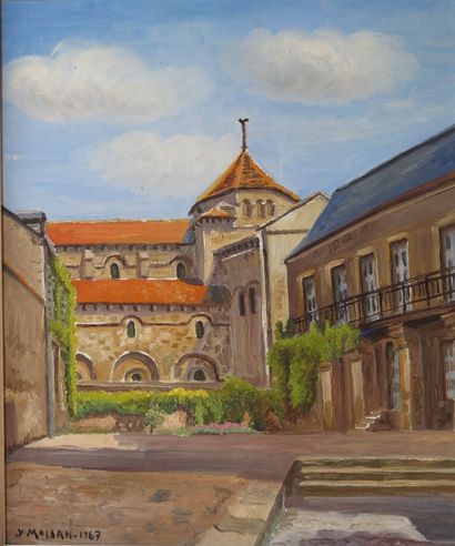 null Yves MOISAN (1908-1976).

Nevers, l'église Saint Etienne.

Huile sur panneau...