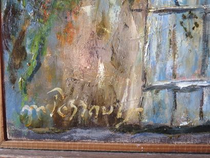 null Maurice PERRAULT (1905-1987).

L'escalier, à Clamecy.

Huile sur toile, signée...