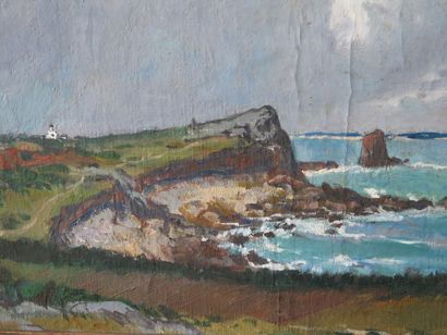null Lucien SEEVAGEN (1887-1959).

Bretagne, la côte.

Huile sur toile, signée en...