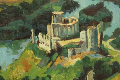 null Francis AUDET (1914-1963).

Château Gaillard, sur la Seine.

Huile sur panneau...