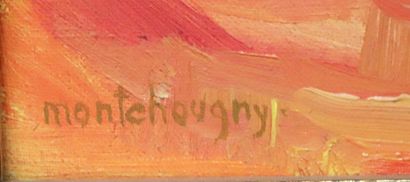 null Jean MONTCHOUGNY (1915-2008).

2 baigneuses, 1965.

Huile sur toile, signée...