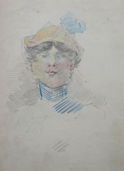 null Jean Clément CYR DEGUERGUE (1863-1935).

Portrait de femmes.

Trois dessins...
