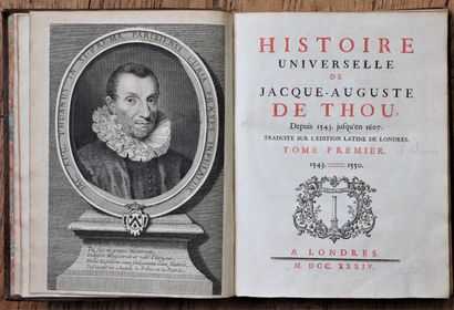 null THOU (Jacques-Auguste de). 

Histoire universelle depuis 1543 jusqu'en 1607....
