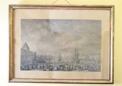 null Joseph VERNET, d'après.

Paire de gravures en noir figurant le port de Marseille...