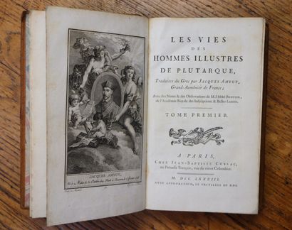 null Oeuvres de Plutarque.

17 volumes, in-8.

Paris, Cussac, 1783-1785.

Les tomes...