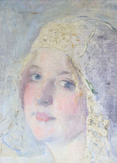 null Marcial PLAZA-FERRAND (1876-1948).

La mariée.

Huile sur toile marouflée sur...