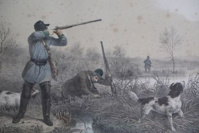 null François GRENIER (1793-1867).

Chasse en plaine, chasse au marais.

Deux gravures...