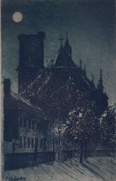 null Fernand CHALANDRE (1879-1924).



Nevers, rue de la cathédrale, 1920.

Bois...