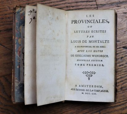 null Blaise Pascal.

Les Provinciales ou Lettres écrites par Louis de Montalte à...