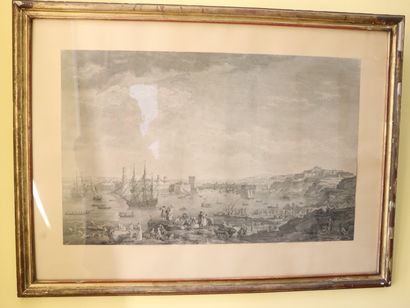 null Joseph VERNET, d'après.

Paire de gravures en noir figurant le port de Marseille...
