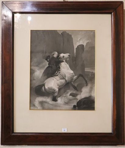 null Alfred DE DREUX (1810-1860).

Cavalières à cheval.

Paire d'estampes en noir....