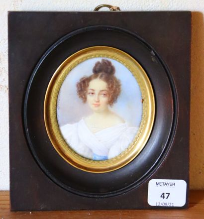 null Elisa Apollina DEHARME (c.1805-?).

Portrait de jeune femme.

Miniature sur...