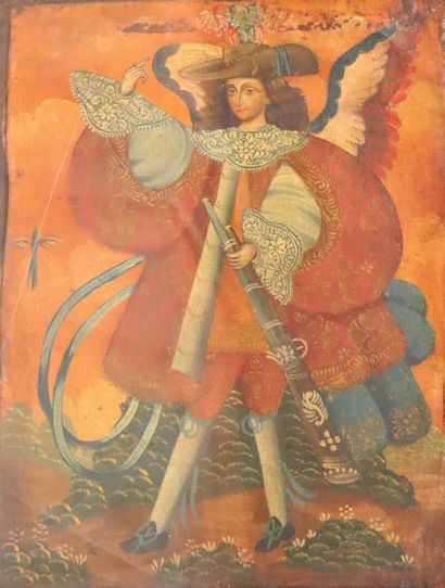 null Ecole de Cuzco, Mexique.

Suite de trois huiles sur toile figurant des anges...