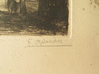 null Fernand CHALANDRE (1879-1924).

Nevers, la maison du sabotier, 1923.

Bois gravé.

Signé...