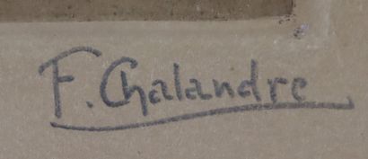 null Fernand CHALANDRE (1879-1924).

Nevers, rue Saint-Trohé, 1er état, 1920.

Eau-forte.

Signée...
