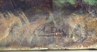 null Henri DIF (1864-1929).

Etang de Torcy.

Huile sur toile signée en bas à droite....