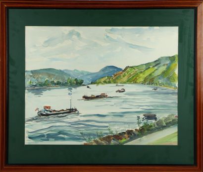 null Georges PRESTAT (1911-1994).

Le Rhin à Boppard, Kemp-Bornhofen

Aquarelle sur...