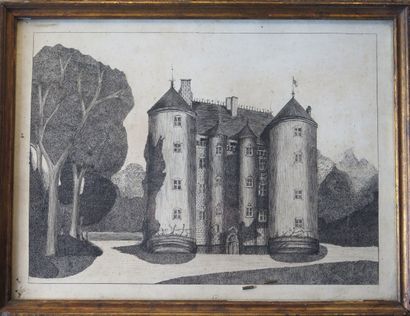 null Jacques-Paul BESSON-DANDRIEUX (1870-1948).

Le château de Chevenon, Nièvre.

Dessin...
