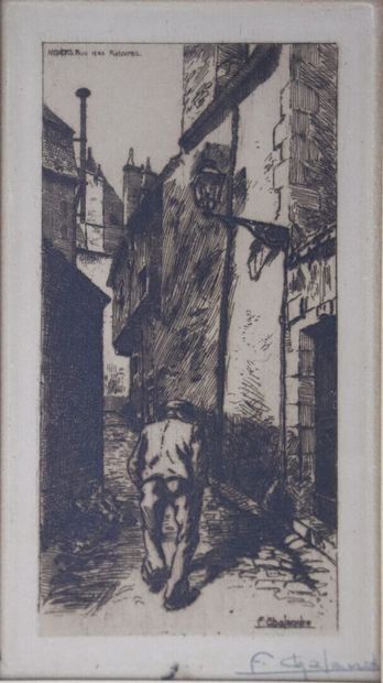 null Fernand CHALANDRE (1879-1924).

Nevers, la rue des ratoires (1908), le pont...