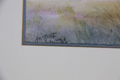 null Antoine PANEDA (1929).

Brume ligérienne.

Aquarelle.

Signée en bas à gauche.

H_29.5...