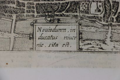 null NEVERS.

Noviodunum in ducatus nivernie. sifa est.

Plan gravé sur bois, en...