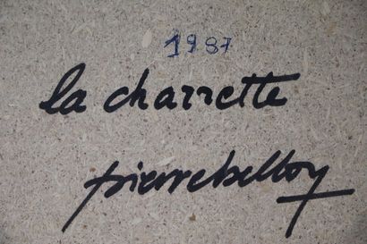 null Pierre BELLON (1930-2009).

La charrette.

Huile sur panneau, signée en bas...