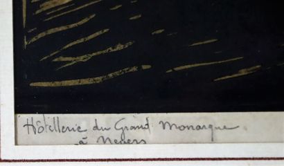null Fernand CHALANDRE (1879-1924).

Hôtellerie du Grand Monarque à Nevers. 

Gravure...