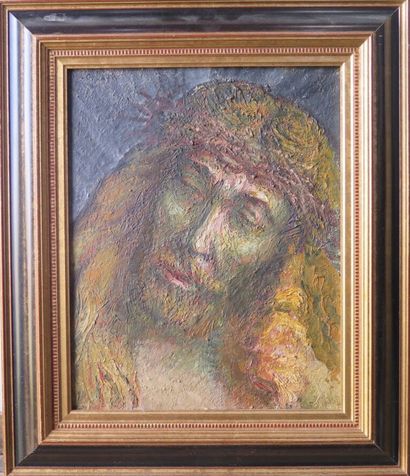 null Arduino COLATO (1880-1954).

Christ à la couronne d'épines.

Huile sur toile,...